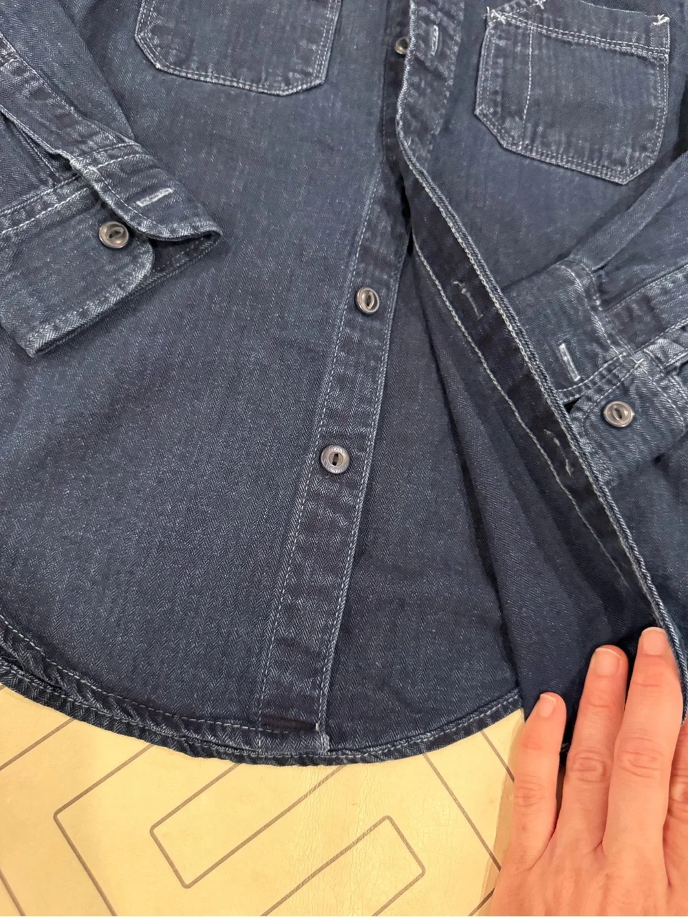 GAP Indigo Denim Longsleeve Button Down